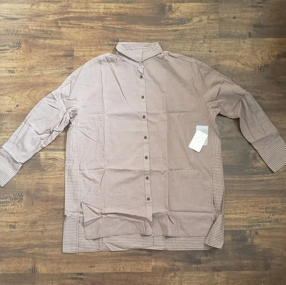 Free People Lakehouse Button-down Shirt Sz M - Picture 11 of 11